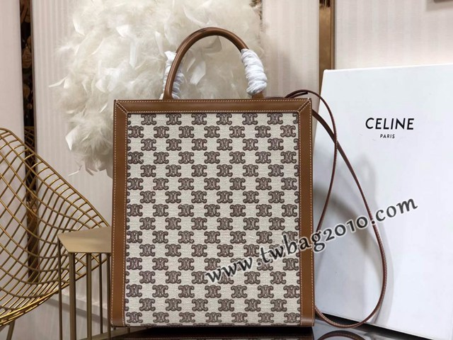 Celine專櫃2023新款單肩斜挎手拎托特包 192082 賽琳CABAS小號購物袋 sldj2211